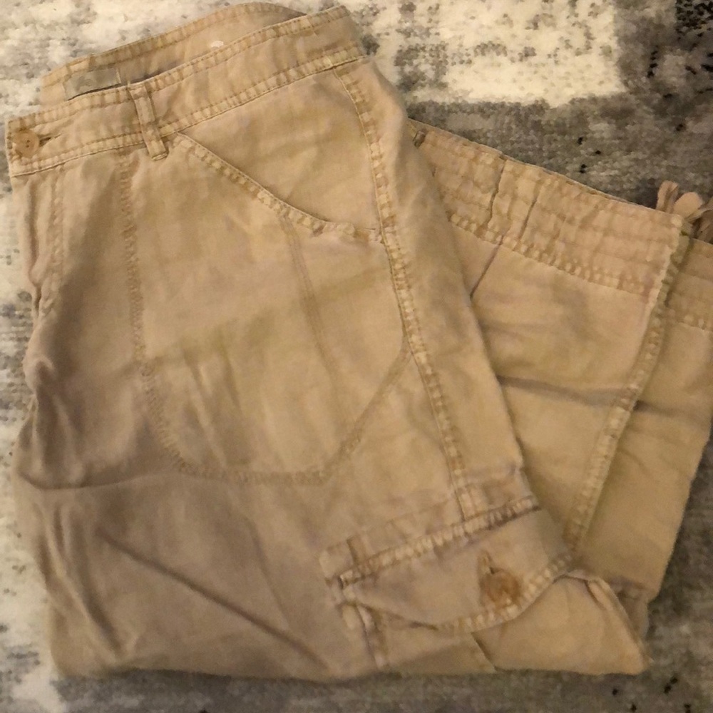 Joie khaki capri cargo pants